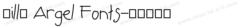 Billy Argel Fonts字体转换